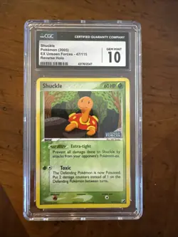 Pokemon TCG Shuckle 47/115 EX Unseen Forces 2005 Reverse Holo Card - Image 1