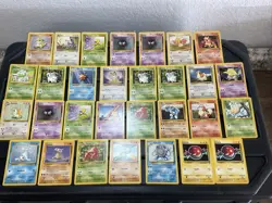 (30) Pokemon Card ALL VTG Lot Cards 1999 Base Set 2 Bulbasaur Starmie Poliwhirl - Image 1