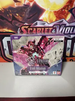 NEW RIP Steel Requiem Booster Box GD03 Gundam Card Game W/ Oblivion Playmat - Image 4