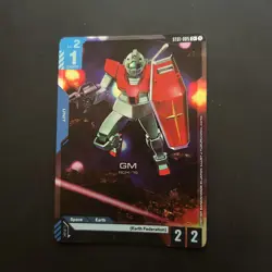 Gundam Card Game ST01-005 C+ GM Alt Art Foil NM - Image 1