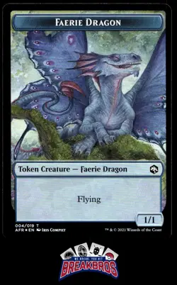 MTG Spider // Faerie Dragon Double-Sided Token #7 // 4 NM-MT Magic The Gathering - Image 1