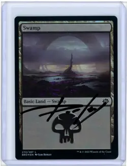 Swamp Foil The Brothers' War Signed Artist Proof MTG - Image 1