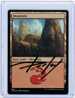 Mountain Foil #284 Theros Beyond Death Signed Artist Proof MTG - Image 1