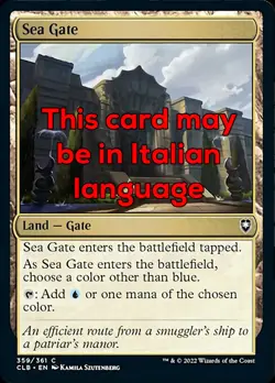 MTG SEA GATE FOIL EXC - PORTA MARINA 359 - CLB - MAGIC - Image 1