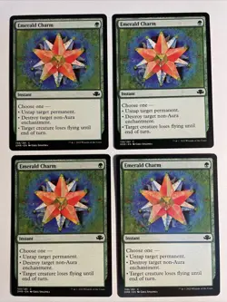 4x Mtg Dominaria Remastered Emerald Charm NM/M Magic The Gathering - Image 1