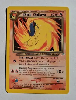 Pokemon - Dark Quilava - Neo Destiny 39/105 - Uncommon - LP - Image 1