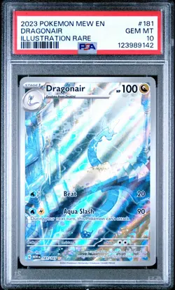 2023 POKEMON MEW EN-151 ILLUSTRATION RARE #181 DRAGONAIR PSA 10 - Image 1
