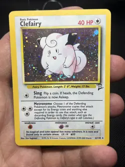 Clefairy (6/130) Holo Rare | Pokemon Base Set 2 | LP w/ Swirl - Image 4