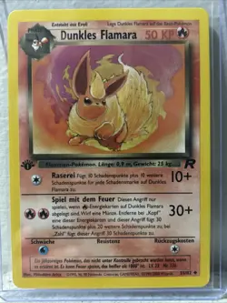 Pokemon TCG Dunkles Flamara #35/82 GERMAN 1st Edition Team Rocket Dark Flareon - Image 1