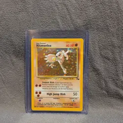 Pokemon Hitmonlee Fossil Holo Rare 7/62 60 HP Wizards of the Coast - Image 1