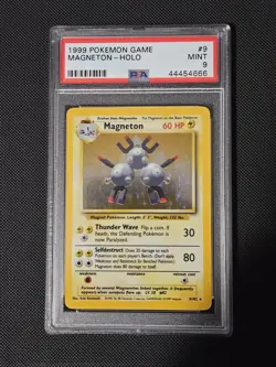 Magneton Holo 9/102 Unlimited Base Set PSA 9 Pokemon - Image 1