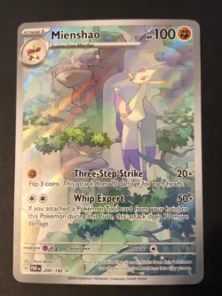 Mienshao 200/182 SV Paradox Rift Illustration Rare Pokemon NM - Image 1