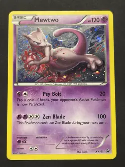 Mewtwo (Cosmos Holo) Holo Pokemon XY Black Star Promo #XY101 LP+ - Image 1