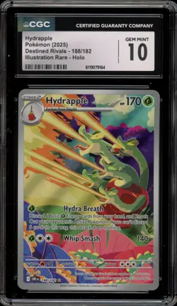 Pokemon Hydrapple Destined Rivals Illustration Rare #188 CGC 10 Gem Mint - Image 1