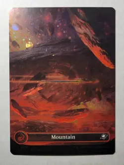 Mountain -Borderless Galaxy Foil- Edge of Eternities Land EOE 370 mtg NM/M - Image 1