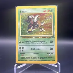 Pokemon TCG Pinsir Jungle 9/64 Holo Unlimited Holo Rare DMG - Image 1