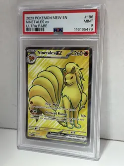 Ninetales EX 186/165 Mew EN 151 PSA 9 MINT Pokemon 2023 TCG - Image 2