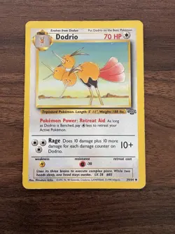 Pokemon TCG Dodrio Jungle 34/64 Regular Unlimited Uncommon LP - Image 1