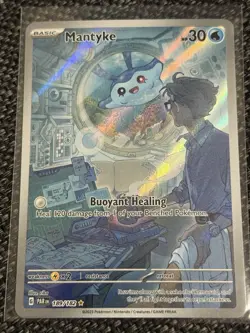 Pokemon TCG Mantyke Card 189/182 Sv04: Paradox Rift NM/Mint - Image 1