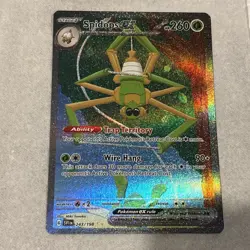 Pokemon : SV SCARLET & VIOLET SPIDOPS ex 243/198 ALT FULL ART SECRET RARE NM - Image 1