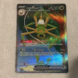 Pokemon : SV SCARLET & VIOLET SPIDOPS ex 243/198 ALT FULL ART SECRET RARE NM - Image 2