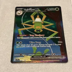 Pokemon : SV SCARLET & VIOLET SPIDOPS ex 243/198 ALT FULL ART SECRET RARE NM - Image 3