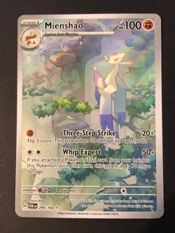 Mienshao 200/182 SV Paradox Rift Illustration Rare Pokemon NM - Image 1