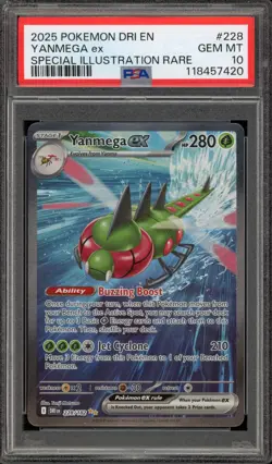Pokemon Yanmega Destined Rivals Special Illustration Rare #228 PSA 10 Gem Mint - Image 1