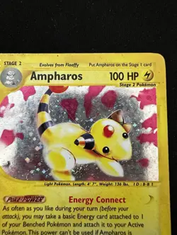 Pokemon TCG Ampharos Holo Rare Card 2/165 Expedition Base Set HP - Image 2