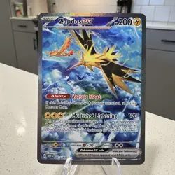 Zapdos EX 202/165 Scarlet & Violet 151 Special Illustration Rare Pokemon TCG NM - Image 1
