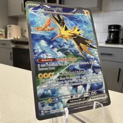 Zapdos EX 202/165 Scarlet & Violet 151 Special Illustration Rare Pokemon TCG NM - Image 2