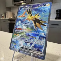 Zapdos EX 202/165 Scarlet & Violet 151 Special Illustration Rare Pokemon TCG NM - Image 3