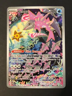 Veluza 192/182 Paradox Rift Pokemon Card TCG Illustration Rare Full Art Holo Nm - Image 1