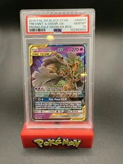 Pokemon Trevenant & Dusknoir GX Pale Moon GX Bx. Holo Promo SM217 PSA 10 - Image 1