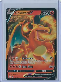 Pokemon Charizard V 2023 Sword & Shield Crown Zenith #018/159 NM/M - Image 1