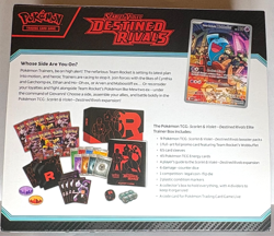 2025 Empty Destined Rivals ETB From Scarlet & Violet Set With MewTwo Sleeves - Image 2