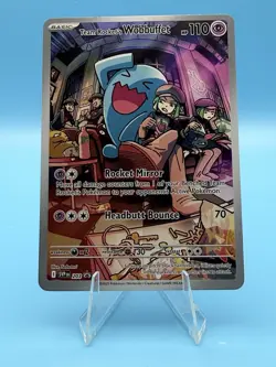 Team Rockets Wobbuffet Art Rare ETB Promo SV: Destined Rivals Pokemon Card - Image 1