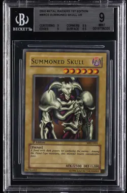 2002 YU-GI-OH! MRD-METAL RAIDERS 1ST ED #003 SUMMONED SKULL BGS 9 - Image 1