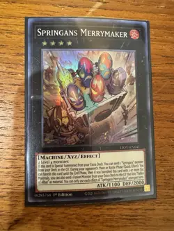Yugioh! Springans Merrymaker - 1st Ed Super Rare - LIOV-EN041 - NM - Image 1