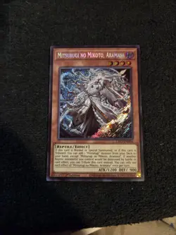 Mitsurugi no Mikoto, Aramasa - L26D-ENM06 - Secret Rare YuGiOh - Image 1