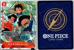 Ace & Sabo & Luffy (Alternate Art) OP13-007 Carrying On His Will One Piece NM - Image 3
