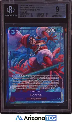 One Piece 2024 Porche OP07-072 Parallel Foil SR 500 Years in the Future BGS 9 - Image 1