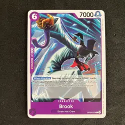 OP09-073 Brook One Piece Card Game Emperors In The New World x4 Playset Purple - Image 2