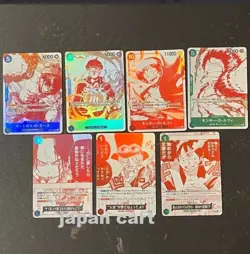 ONE PIECE Card Game 3rd Anniversary Campaign Promo Card Complete Set 7 card FS - Image 1
