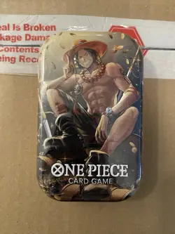 One Piece Tin Pack Set Vol. 2 Portgas.D.Ace Promo 2 Packs OP-13 NEW/Sealed - Image 1
