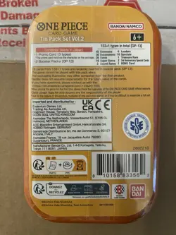 One Piece Tin Pack Set Vol. 2 Portgas.D.Ace Promo 2 Packs OP-13 NEW/Sealed - Image 3