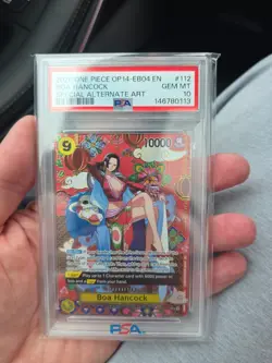 2026 One Piece OP14-EB04 EN Special Alternate Art #112 Boa Hancock PSA 10! 🔥 - Image 1
