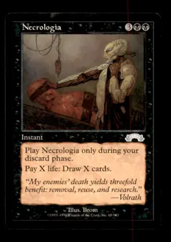 MTG Necrologia LP Light Play Exodus [2475] - Image 1