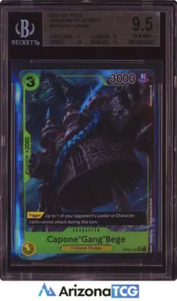 One Piece 2023 Capone Gang Bege OP04-100 Rare Kingdoms of Intrigue BGS 9.5 - Image 1