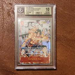 Bandai One Piece CCG Premium Booster Portgas.D.Ace Manga Art SR OP02-013 BGS 10… - Image 1